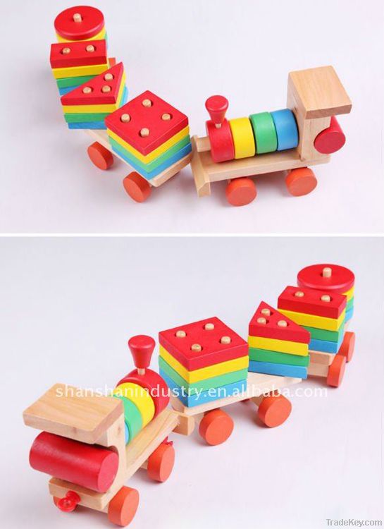 Wooden train set