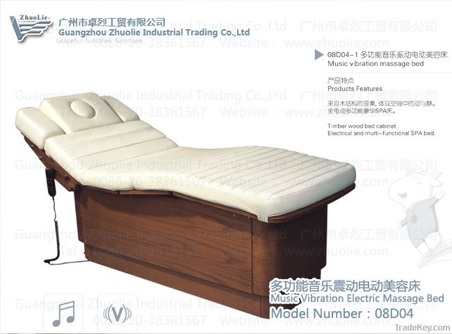 electric massage bed with music and vibration