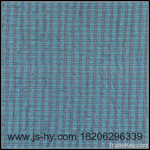 cotton yarn dyed check spandex crepe cloth fabric