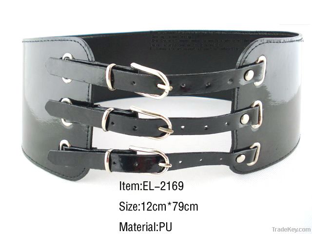 Wide belts with shining PU