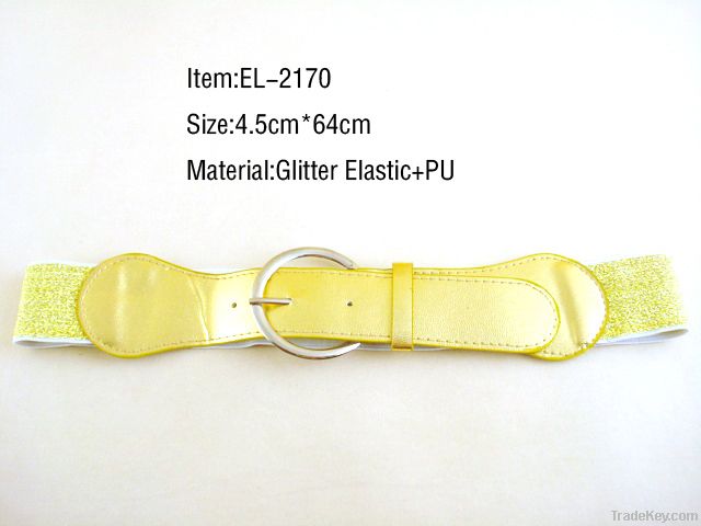 Glitter Elastic with PU Belts