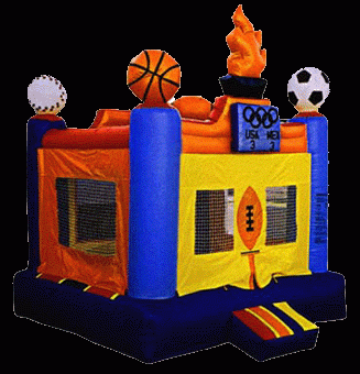 Inflatable bouncy castles