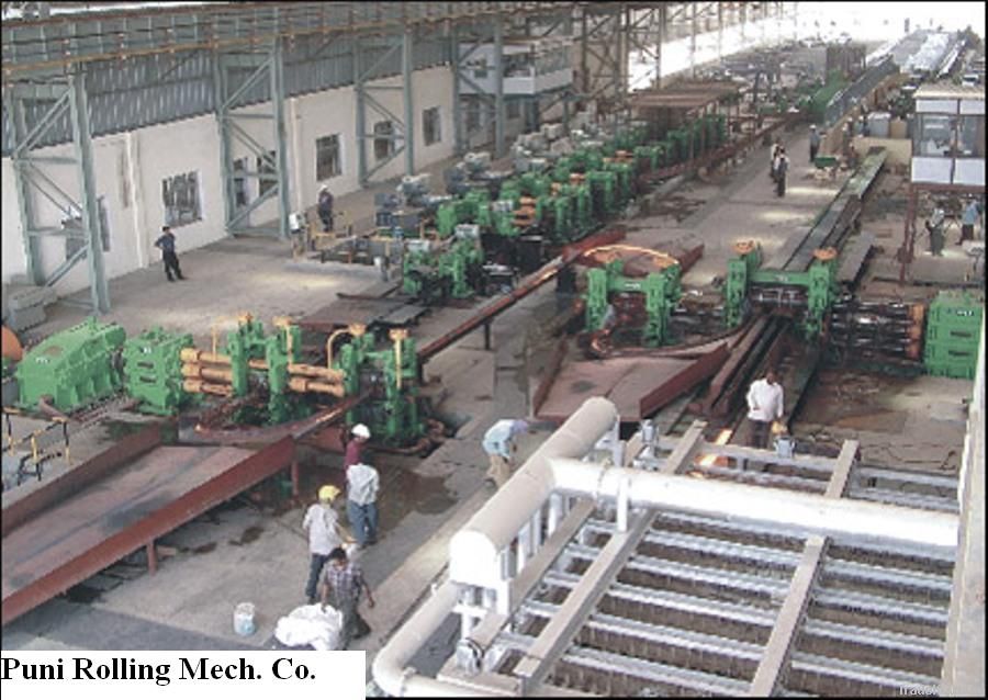 T.M.T. Bar steel rolling mill plant