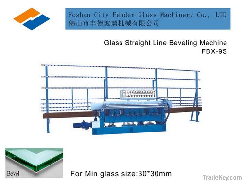 Glass straight line beveling machine