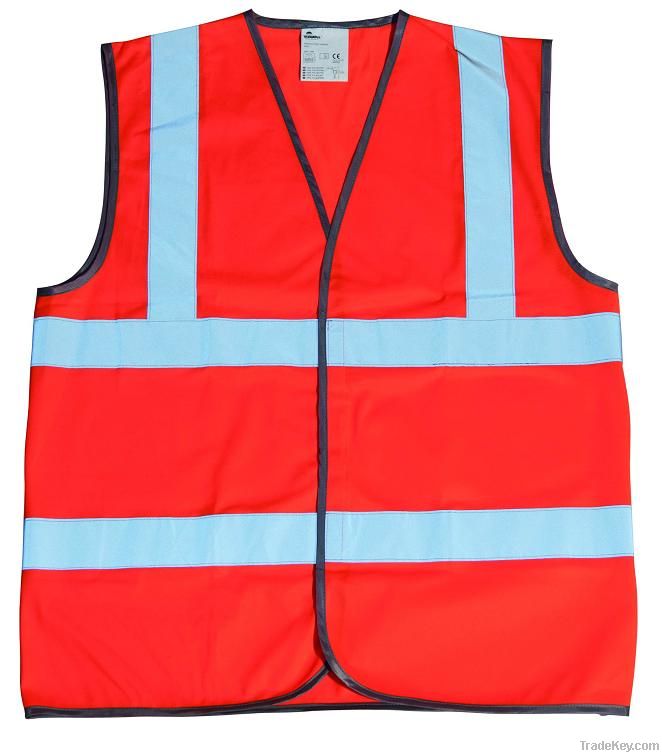 EN471 Safety Vest with shoulder bands