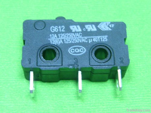 12A subminiature micro switch, push button switch, ENEC/UL apporved