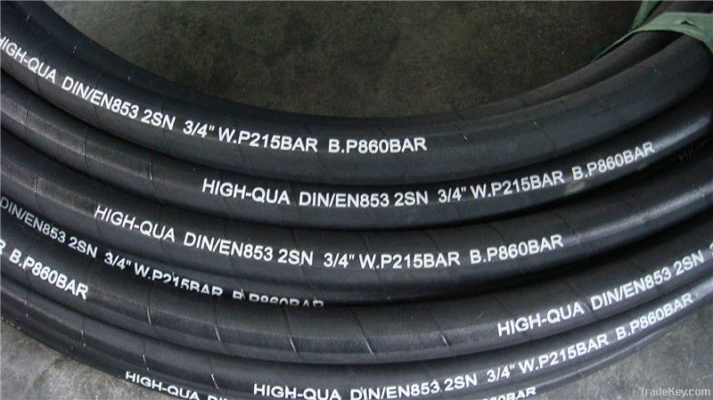 Wire Braid Hydraulic Hose: SAE 100 R2AT/DIN EN 853 2SN STANDARD