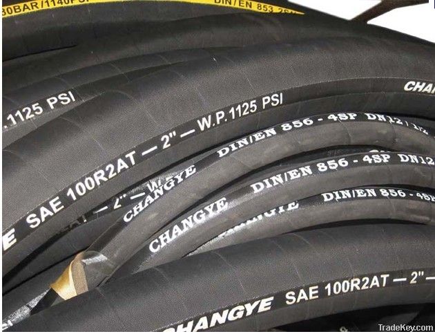 Wire Braid Hydraulic Hose: SAE 100 R2AT/DIN EN 853 2SN STANDARD