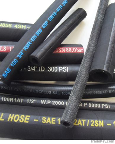 Wire Spiral Hydraulic Hose: DIN EN856 4SP STANDARD2SN STANDARD