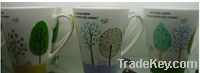 Porcelain 13oz V-shaped mug