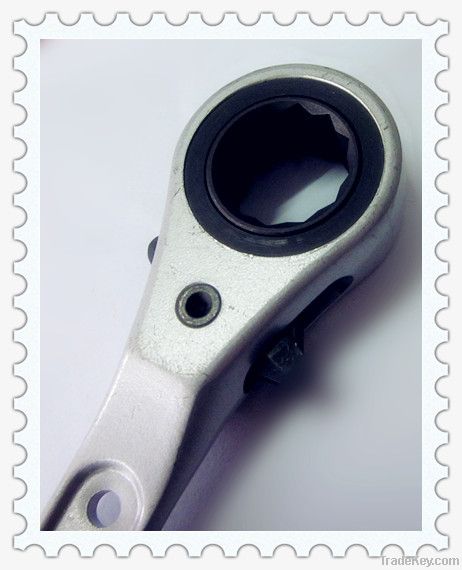 Sharp end ratchet wrench with space aluminum alloy saving weight
