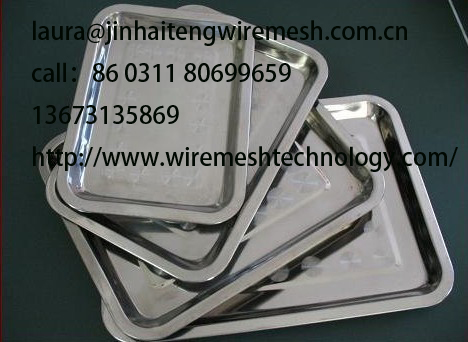 stainless steel medical square tray