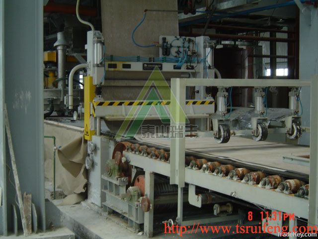 Gypsum board production line