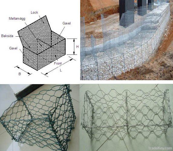 electro and hot dipped galvanized hexagonal wire mesh