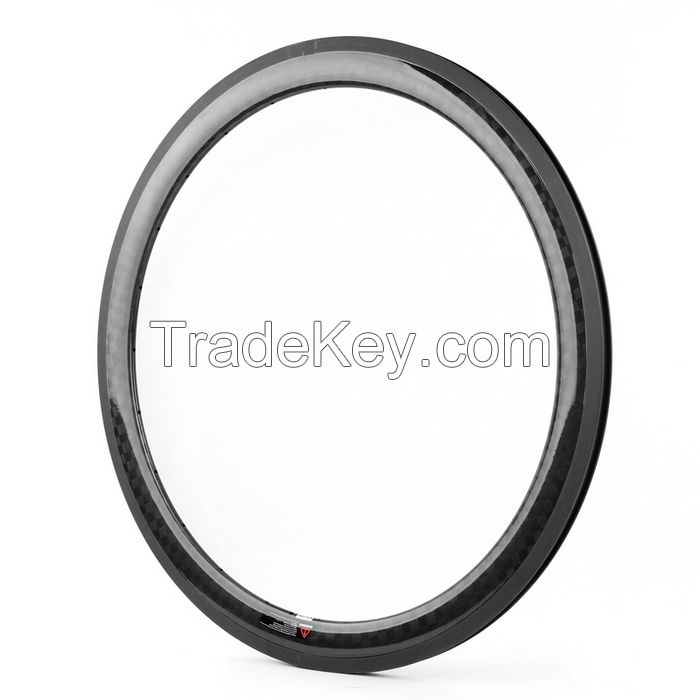 50mm Carbon Clincher Bicycle Wheel