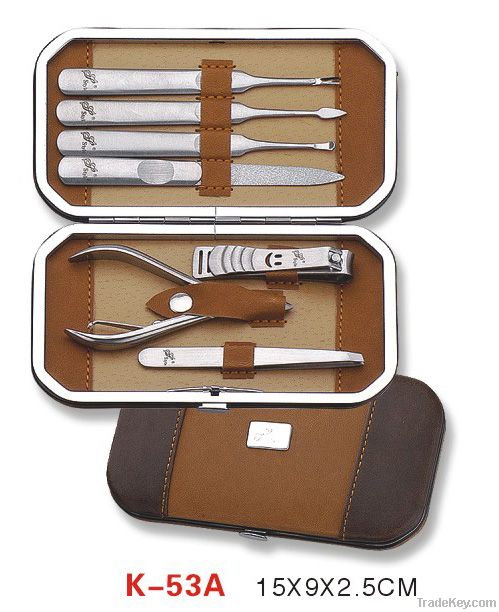 7pcs Metal case manicure set