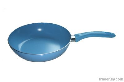 aluminum non-stick double sided frying pan/porcelain enamel fry pan