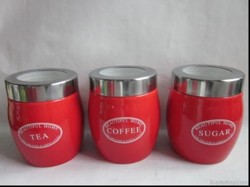 ceramic storage jar/bottle/airtight coffee/tea/sugar canister/seal pot