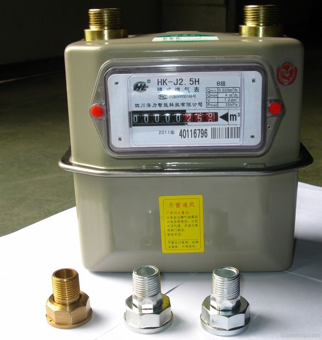 diaphragm gas flow meter