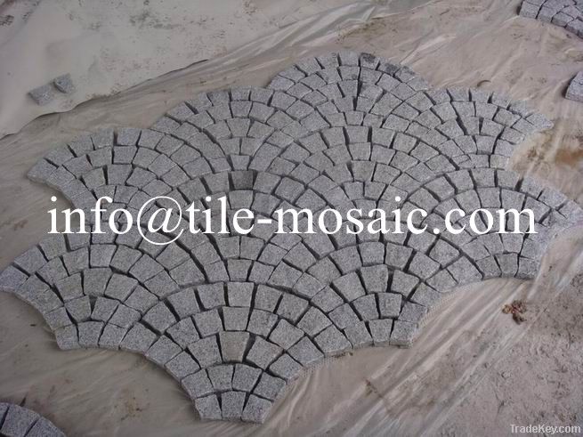 Granite Fan Patterns granite pavestones porphyry