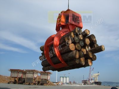 Electro-hydraulic timber grab