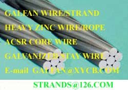 Galvanized steel wire strand