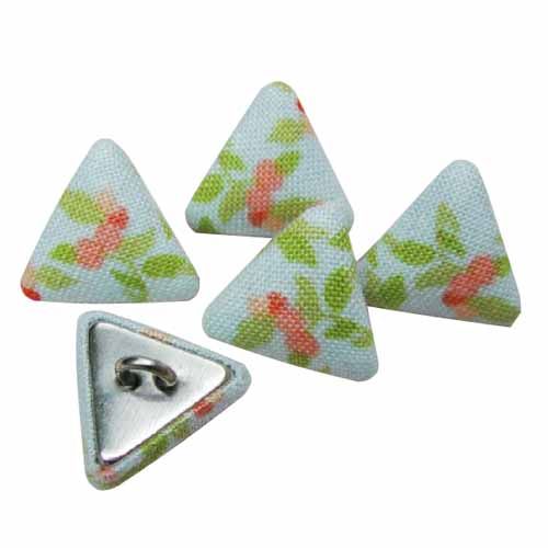 FB-06 Fabric covered button in triangle shape, high quality with fashion design.