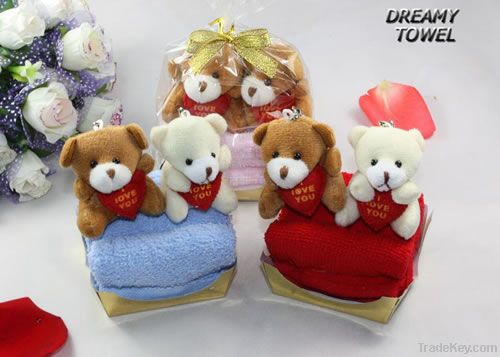 Promotional cake towels/two bears cake towels