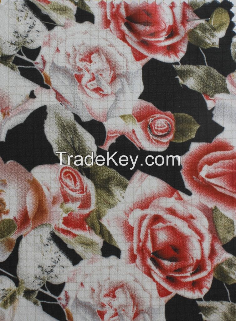 good quality chiffon fabric for garment, flower print georgette fabric for dress145cm