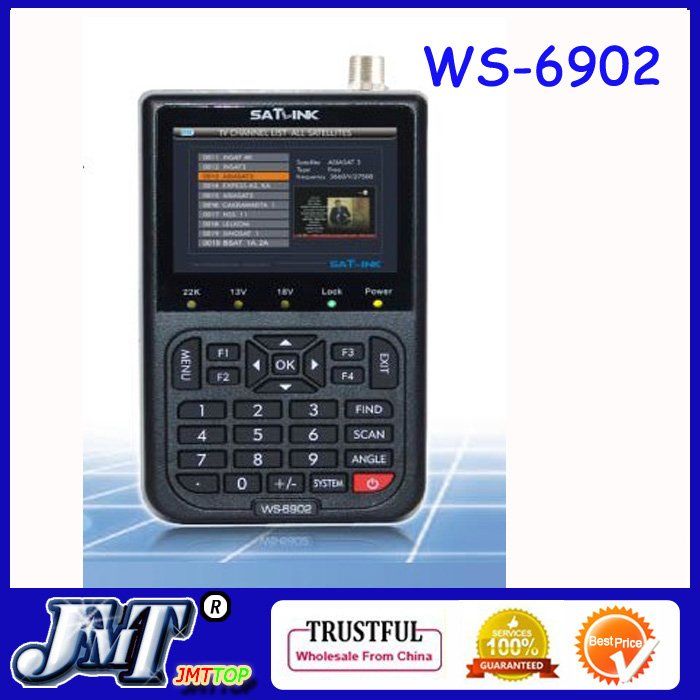 F02332 SATLINK WS-6902 3.5 LCD DVB-S Satellite Signal Finder meter, Ana