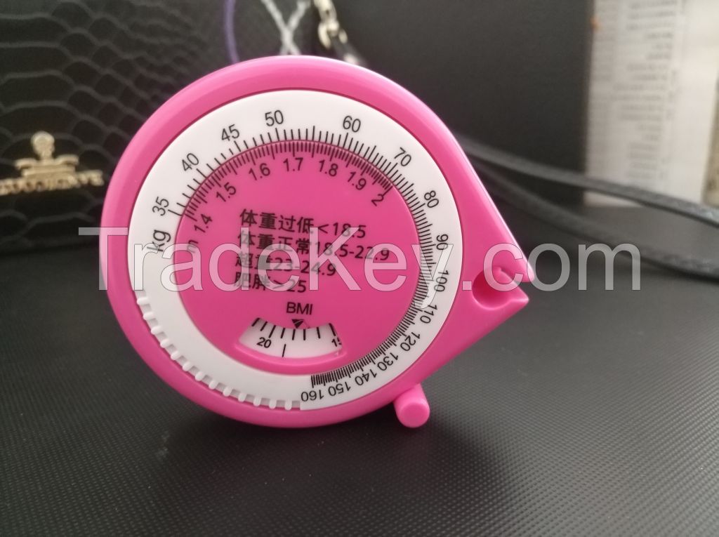 Body health waist plastic tape measure for 1.5m 60'' MOQ3000PCS