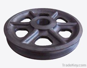 sand steel casting drilling rig parts pulley