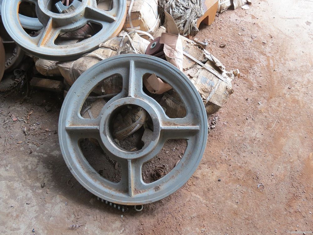 sand steel casting drilling rig parts pulley