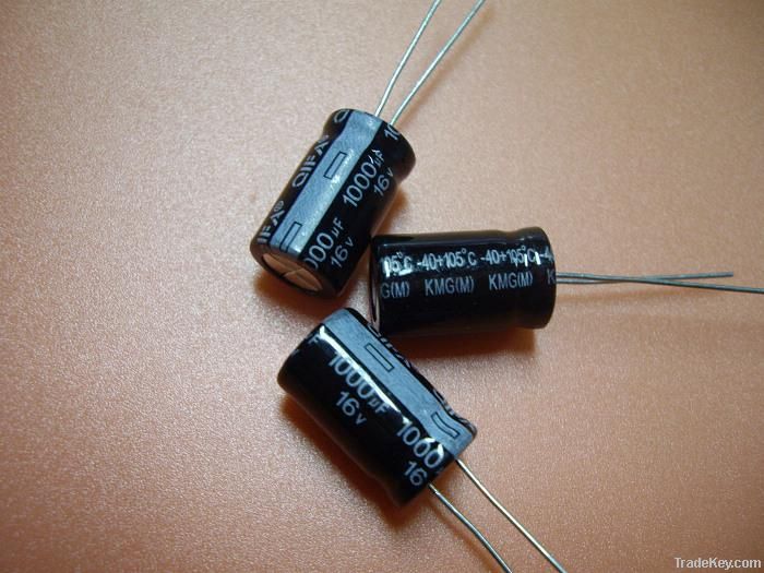 Alunimun electrolytic capacitors 1000UF16V