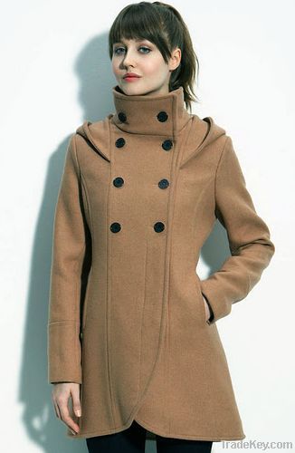 Women's Fashion Winter Coat Wool&Cotton Dustcoat Wholesale Fashion Wom