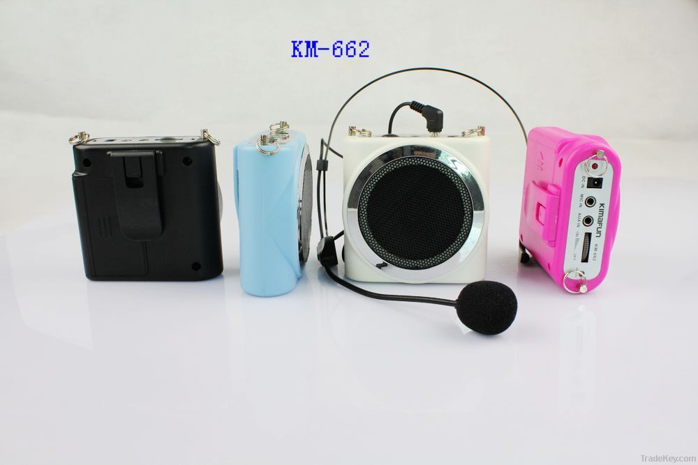 waistband digital amplifier with headset microphone