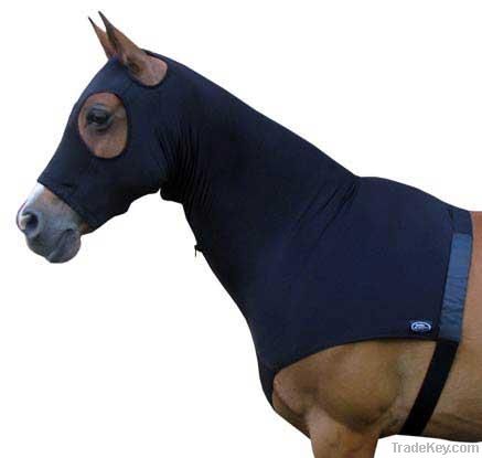 lycra horse hood with open eyes
