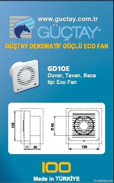 GD 10 E - GUCTAY DECORATIVE FAN