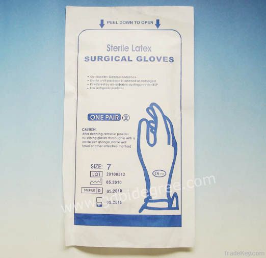 Latex surgical glove