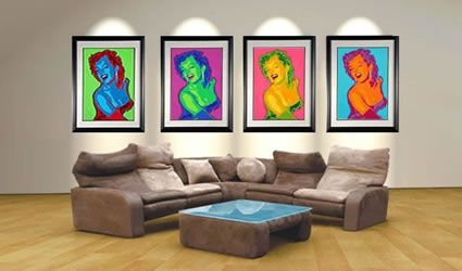 Marilyn Monroe Pop Art Canvas Prints