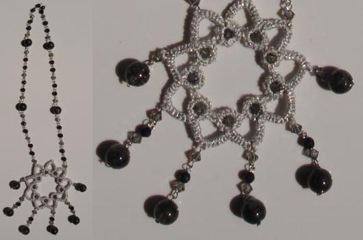 crystal & stone bead necklace