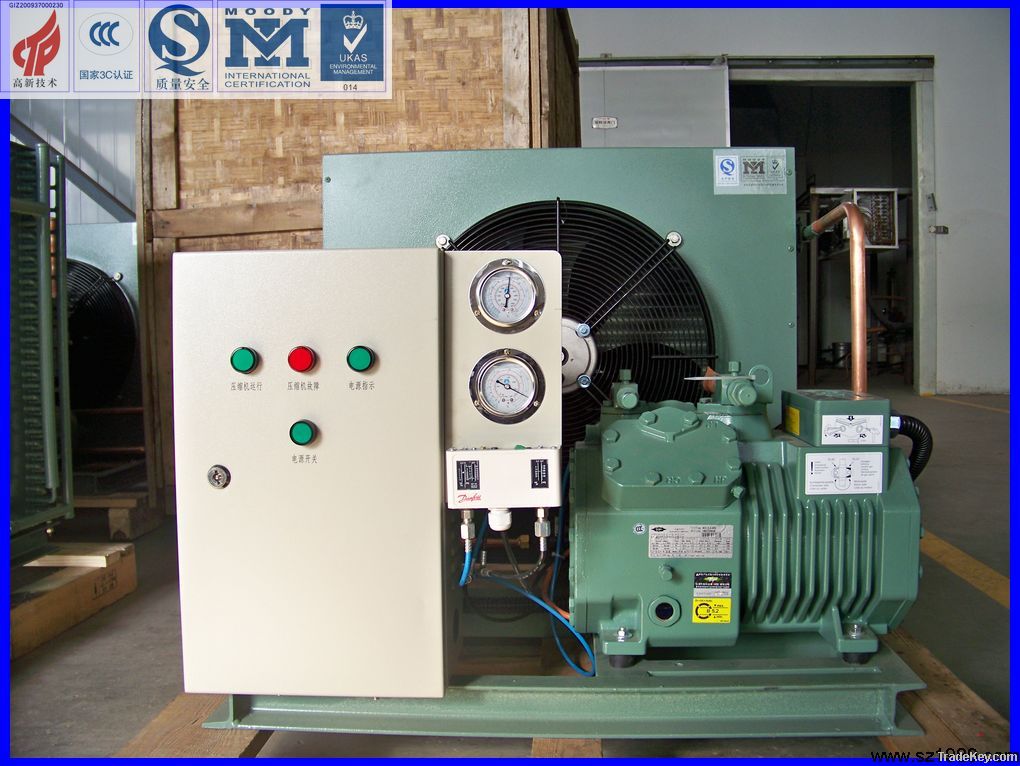 Open-type Semi-hermetic Air cooled Condensing Unit for cold room