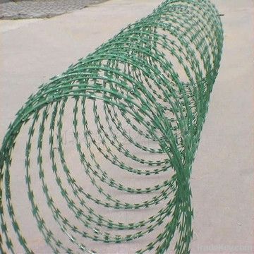 PVC or Galvanized Razor Barbed Wire(factory)