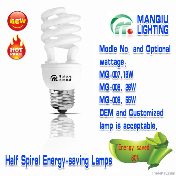 Half Spiral Energy-saving Lamp