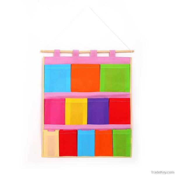 colorful four/five/eight/twelve/four-rank & eight-pockets hanging bag