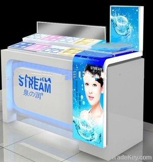 cosmetic display case nail polish display stand with LED light