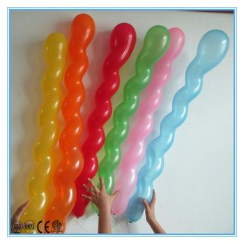 Big colorful latex screw balloons/latex balloon  