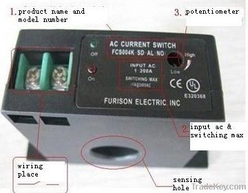 current operated switch 16K-SD/SP-NC-AL input0-200A AC MAX0.3A at 135V