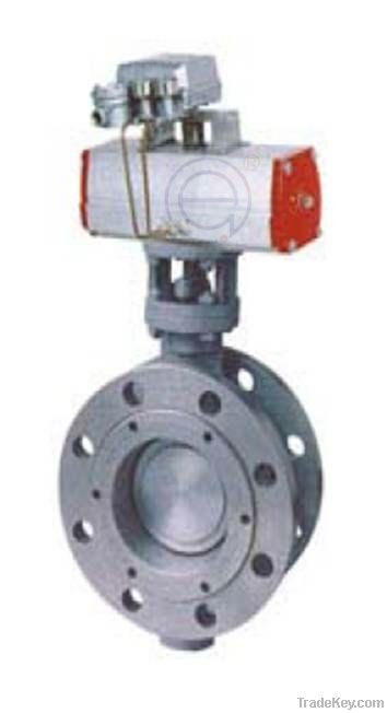 Flange end butterfly valve(pneumatic)