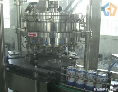 Can filling and sealing machine